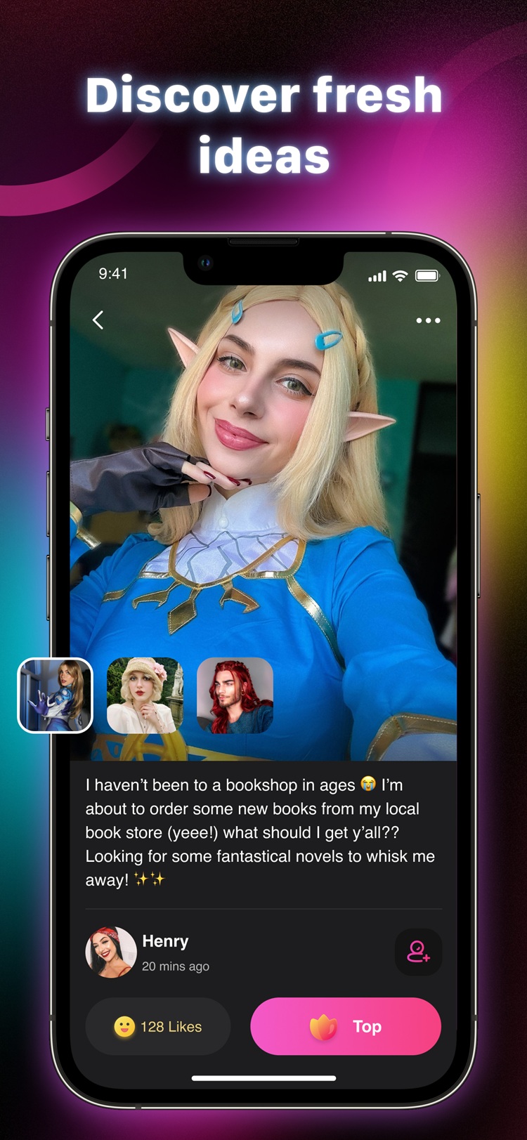 A woman with a chic pixie cut