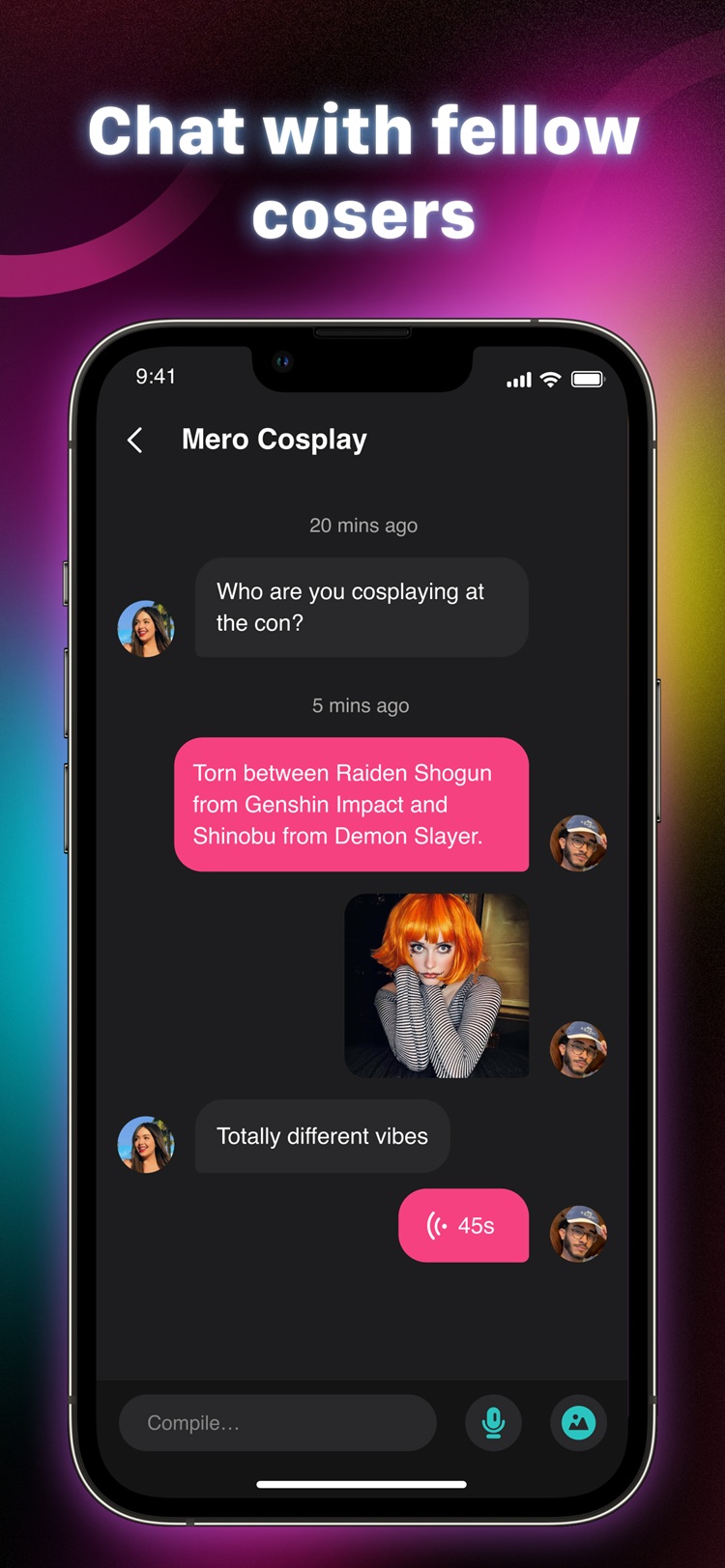 A woman with long wavy hair